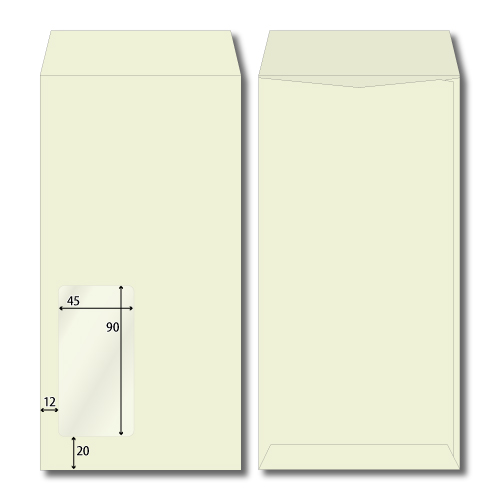 長3窓1号　シークレット99　NTグレイ　80g　サイド貼　郵便枠なし