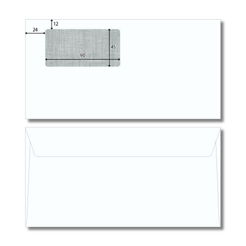 クルーズ洋長3(クルーズ10号)窓8号　ケント　100g　郵便枠なし (裏地紋入)