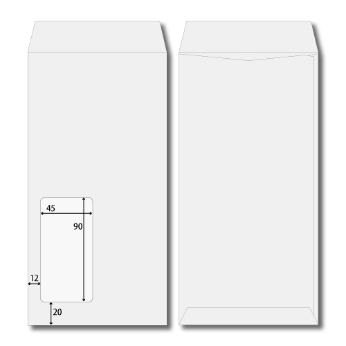 長3窓1号　スカイ　85g　サイド貼　郵便枠なし