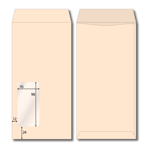 長3窓3号　シークレット99　NTピンク　80g　サイド貼　郵便枠なし