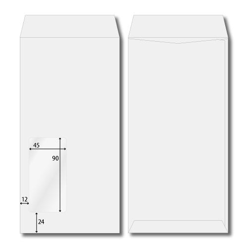 長3窓3号　スカイ　70g　サイド貼　郵便枠なし