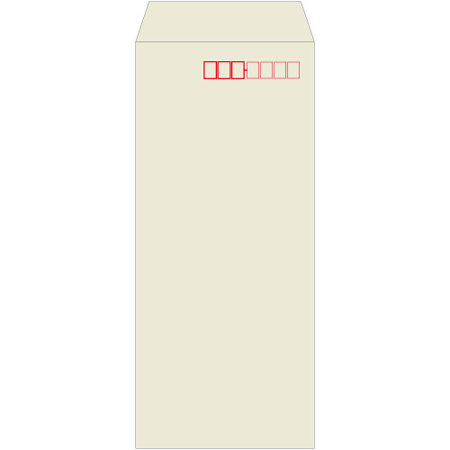 【在庫終了】長4　シルバー　70g　中貼　郵便枠付き
