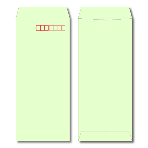 【在庫終了】長4　ウグイス　70g　中貼　郵便枠付き
