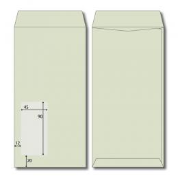 長3クリーン窓1号　グレイ　70g　サイド貼　郵便枠なし